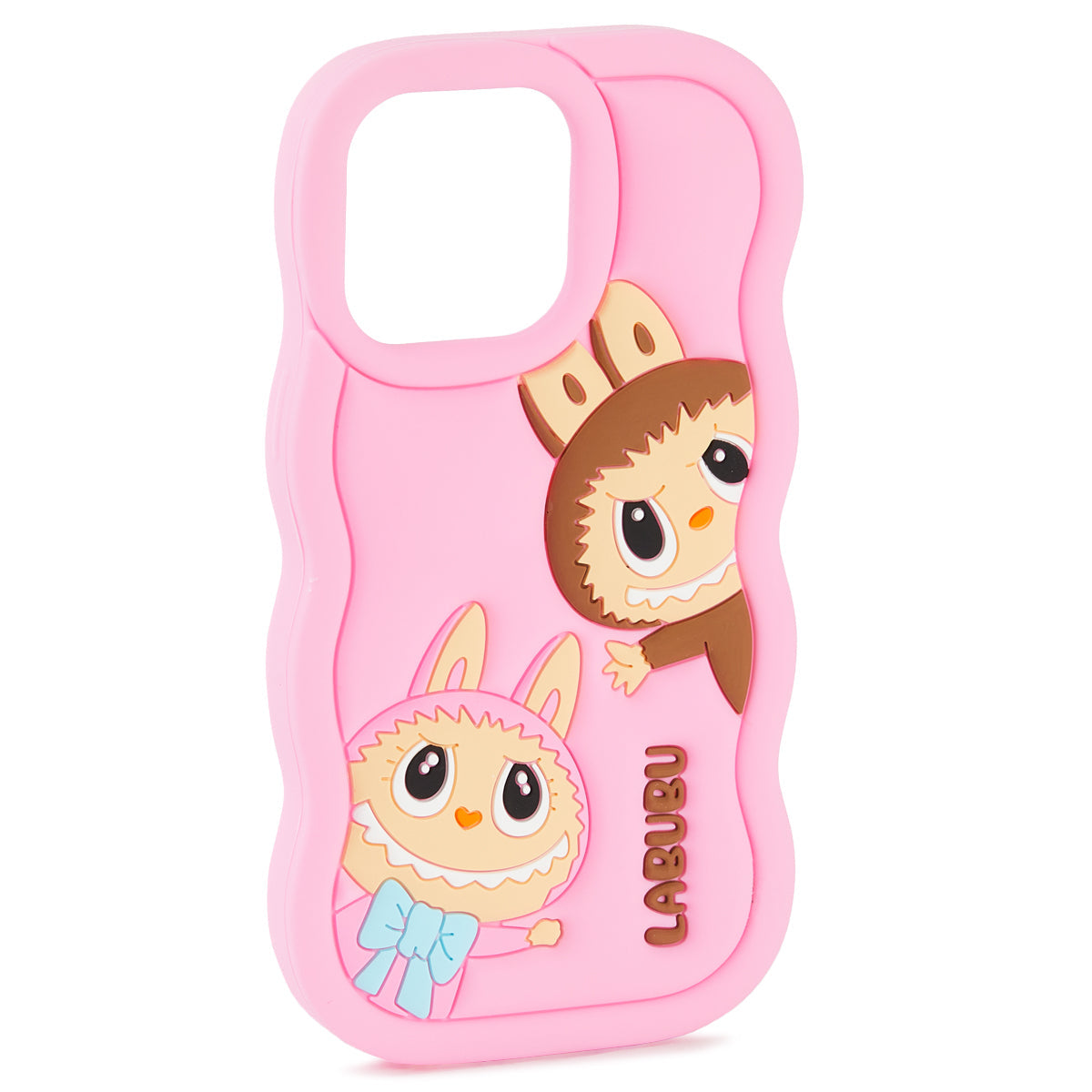 🌸📱 Husă iPhone 15 Labubu 🐰 – Silicon Moale Antisoc 💥, Design 3D Drăgălaș 🎀, Roz Pastel 💖 (Copy) (Copy)