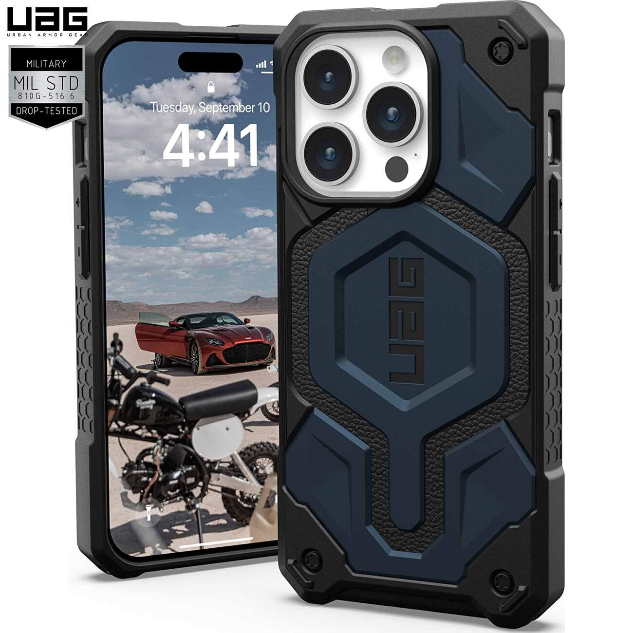 Husa de Protectie UAG Monarch Pro pentru iPhone 12 Pro Max cu functie MagSafe Midnight