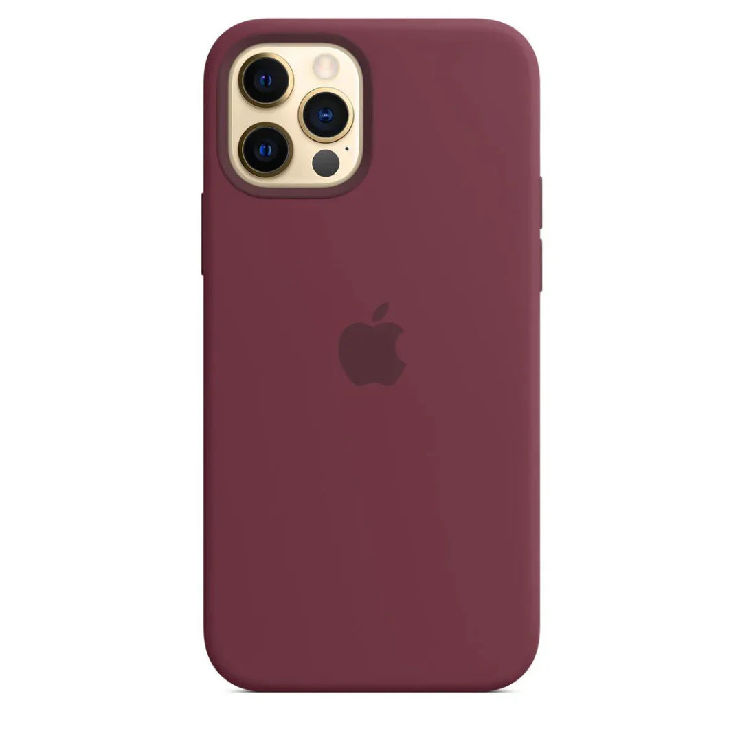 Husa iPhone 12 Pro Max Apple cu MagSafe , Silicon - Plum