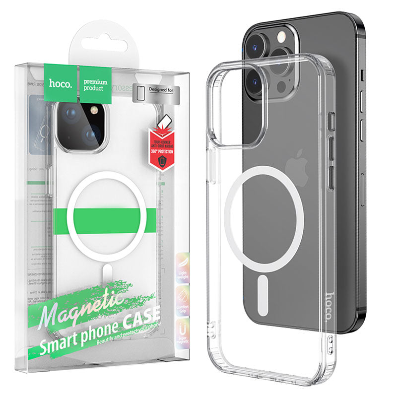 Husa iPhone 15 Pro Max Hoco (AS1) - MagSafe, Ring Stand, Frosted
