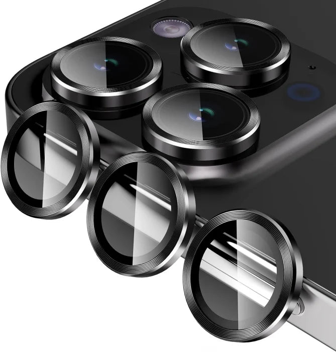 Folie camera Individuale Negru, iPhone 13 Pro Max, Sticla securizata
