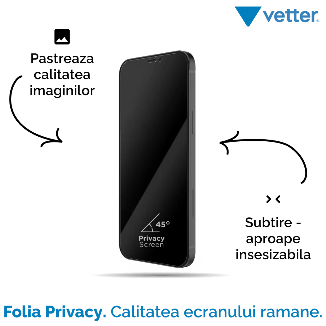 FOLIE IPHONE 13 MINI 3D PRIVACY SERIES - mag-genius-accesorii