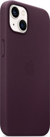 Husa de protectie Apple cu MagSafe pentru iPhone 13, Piele - Culoare Dark Cherry - mag-genius-accesorii