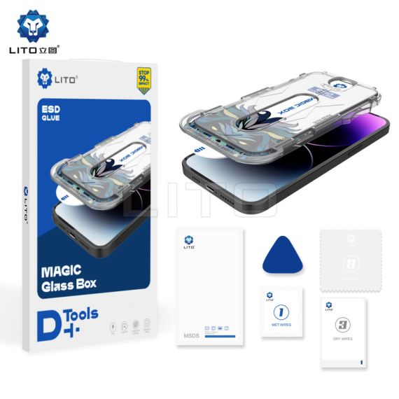 Folie Lito D+ KIT - iPhone iPhone 15 , Instalare rapida fara bule