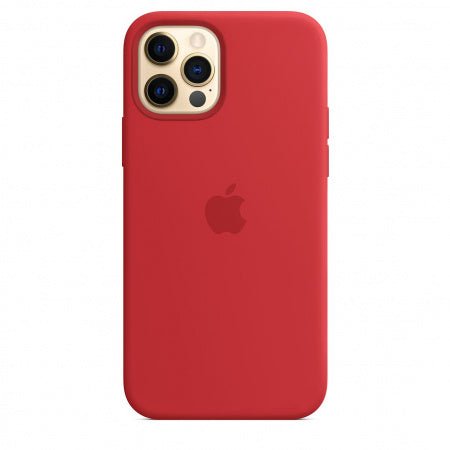 Husa de protectie Apple cu MagSafe pentru iPhone 12 Pro, Silicon - Culoare Red - mag-genius-accesorii