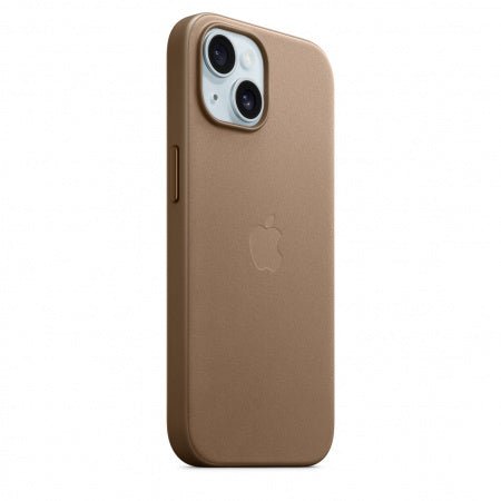 Husa de protectie Apple FineWoven cu MagSafe pentru iPhone 15 Taupe - mag-genius-accesorii
