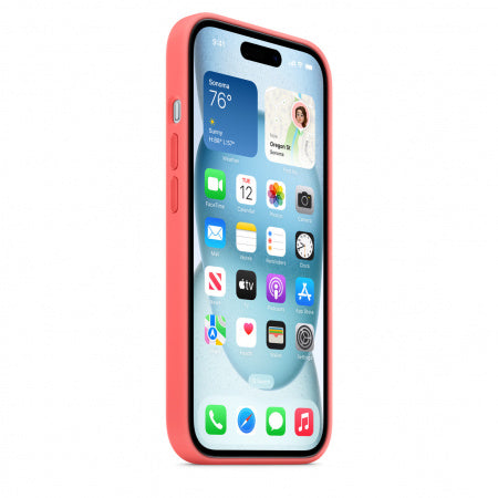 Husa iPhone 15 Apple Silicon cu MagSafe  ,Guava