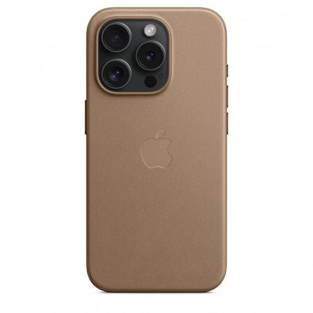 Husa de protectie Apple FineWoven cu MagSafe pentru iPhone 15 Pro, Taupe - mag-genius-accesorii