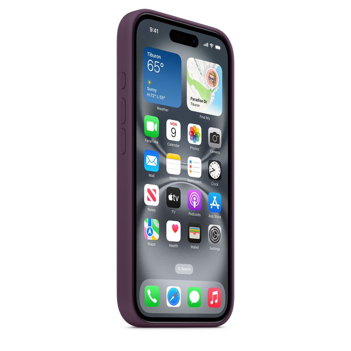 Husa iPhone 16 Pro Apple Silicon cu MagSafe Plum