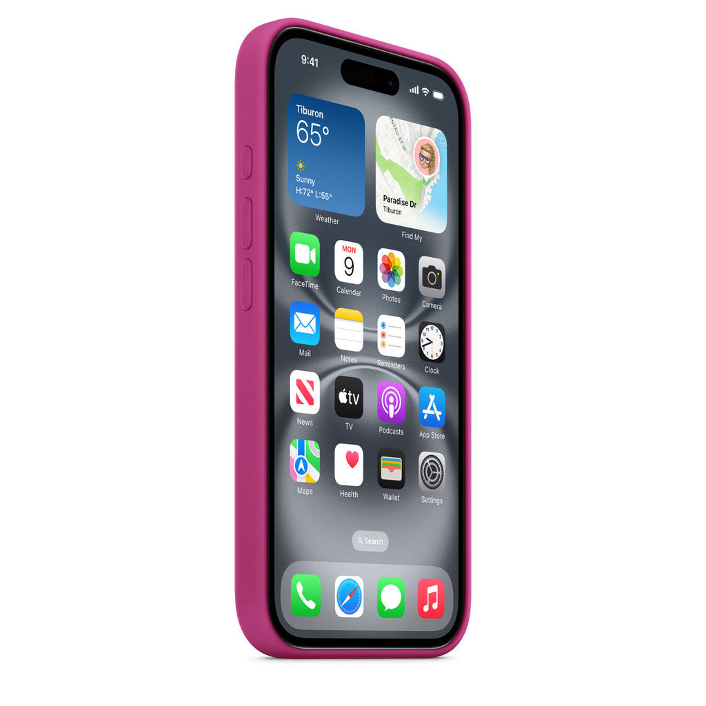 Husa iPhone 16 Plus Apple Silicon cu MagSafe Fucshia