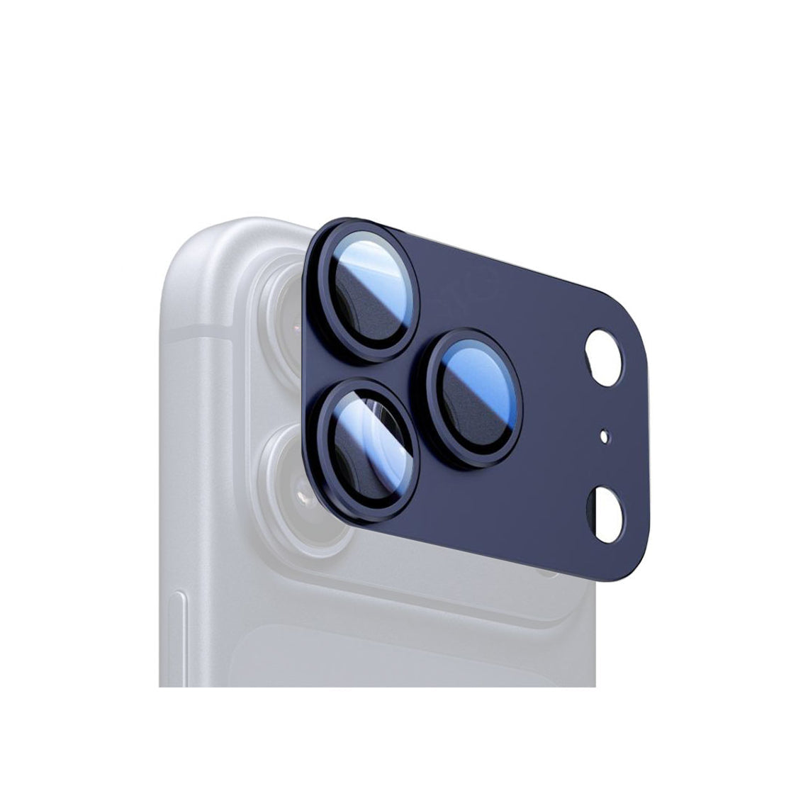 Folie Camere  iPhone 17 Pro Max - KIT, FullGlue Cover, Metallic, BLUE