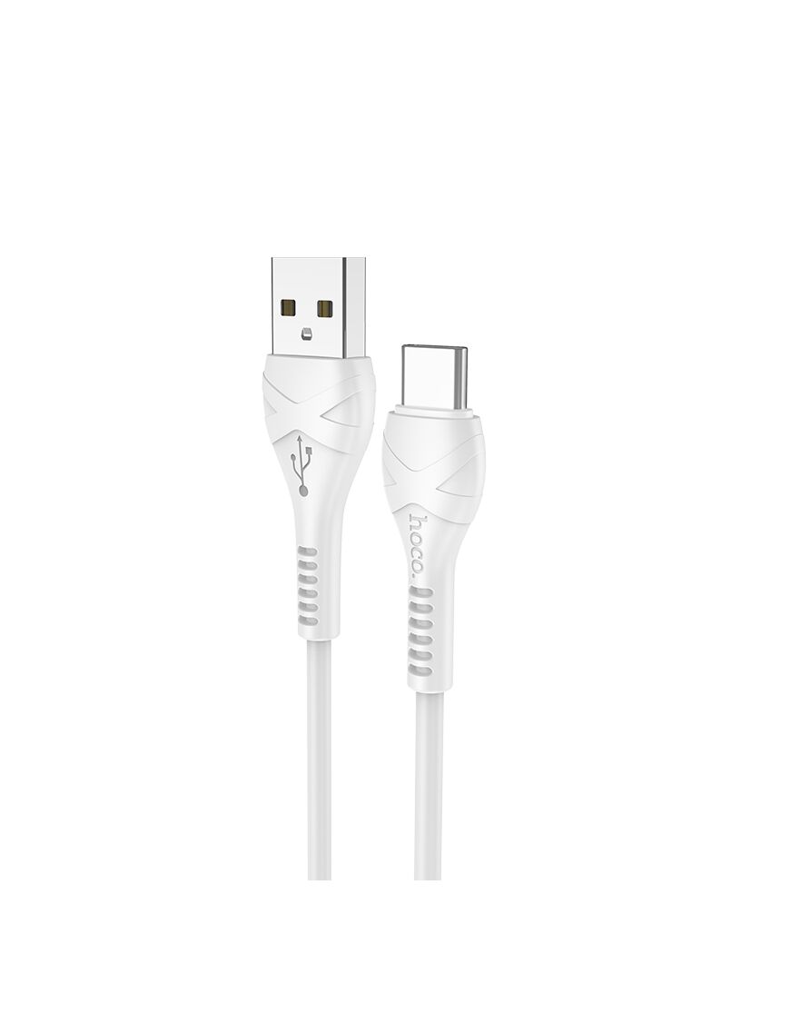 Cablu Incarcare si Date, 2.4A, 18W, USB-A la USB-C, 1m | WHITE - mag-genius-accesorii