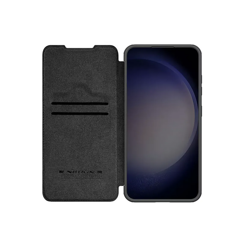 Husa Nillkin pentru Samsung S24, Qin Leather, PC Leather | BLACK