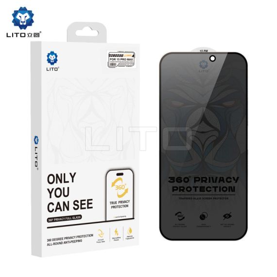 Folie iPhone 15 Pro Max  Lito Ultra Privacy