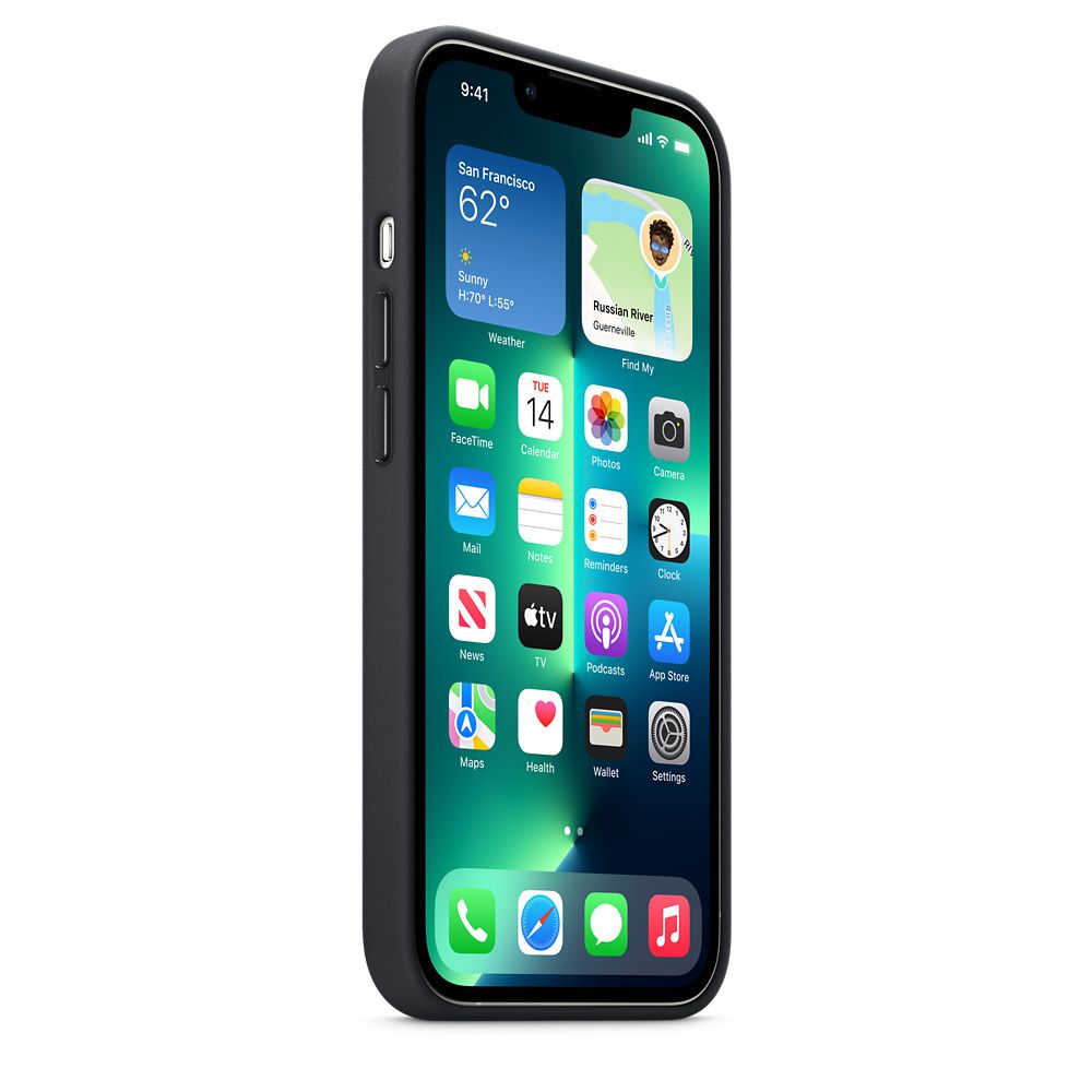 Husa de protectie Apple cu MagSafe pentru iPhone 13 Pro Max , Piele - Culoare Midnight - mag-genius-accesorii