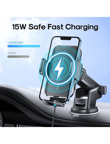 Suport Auto cu incarcare Wireless, cleme laterale, montaj Bord