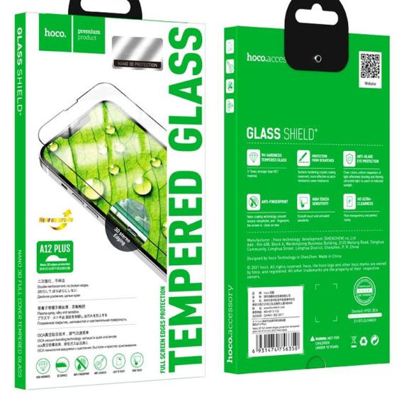 Folie Hoco iPhone 15,  Full Glue 6D, DustProof Clear