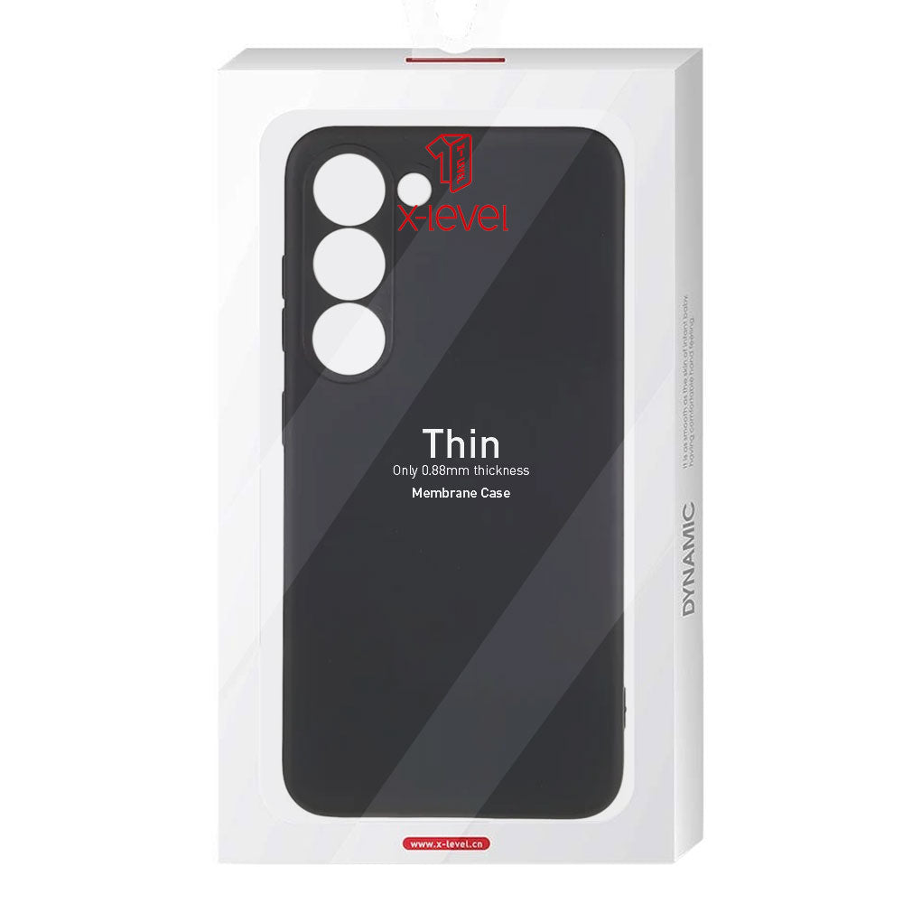 Husa X-Level Thin - Samsung S24 - MicroFiber  Black