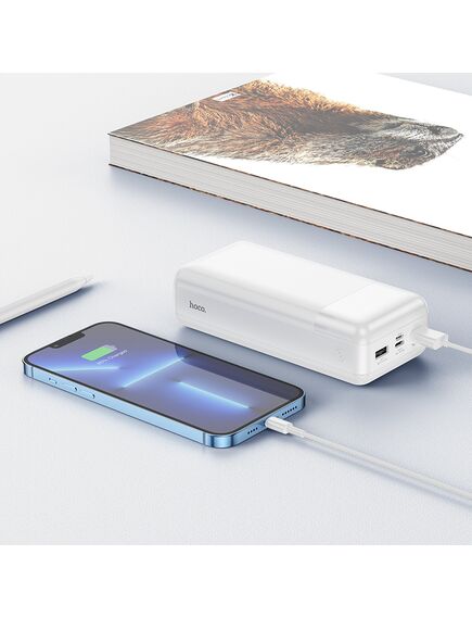 Hoco (J72B) Baterie Externa, 2xUSB-A, 30.000mAh, WHITE