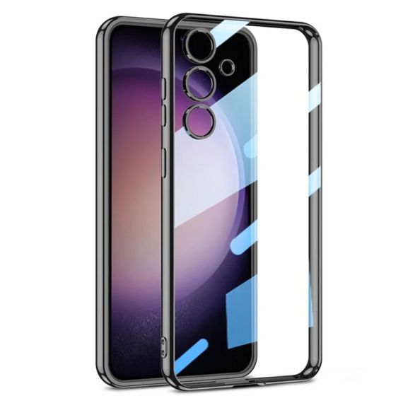Husa Plating - Samsung S23 Plus - silicon Slim, Clear, Black