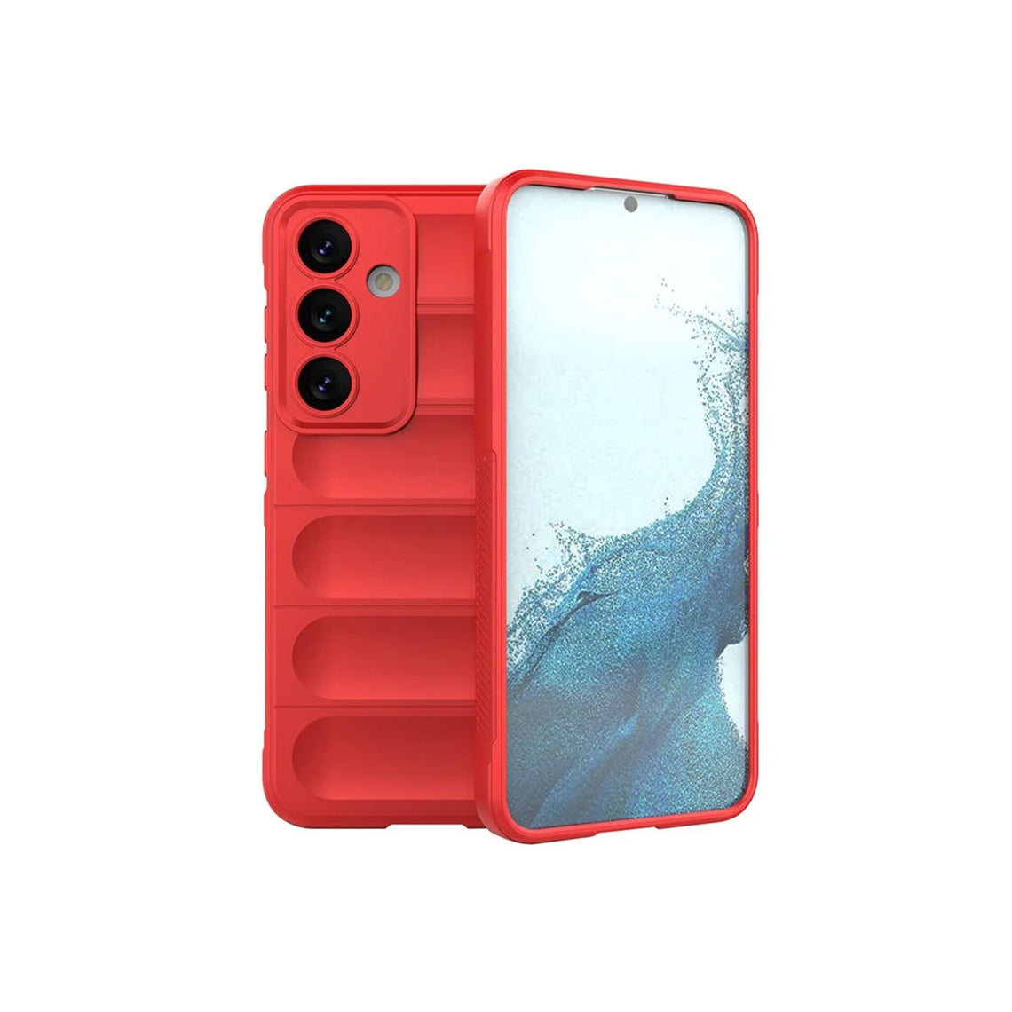 Husa Wave - Samsung A54 - Grip Microfiber, ShockProof, Pure Red