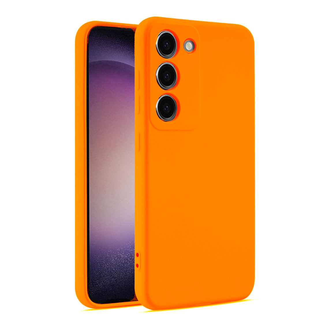 Husa Soft - Samsung A54 - silicone MicroFiber, Orange Neon