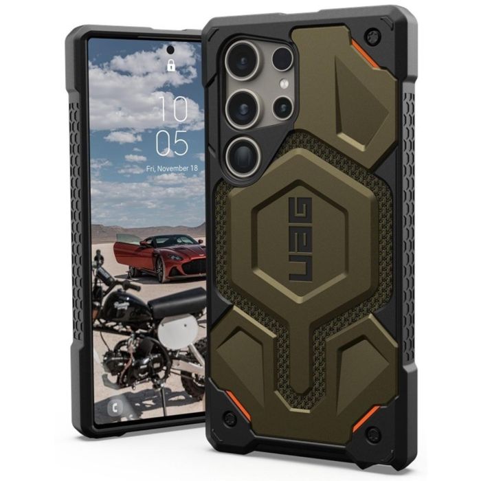 Husa Samsung Galaxy S23 Ultra 5G - UAG Monarch Pro MagSafe Kevlar Element Green