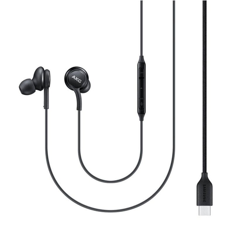 Casti in-ear e Samsung AKG, Type-C, microfon, negru - 