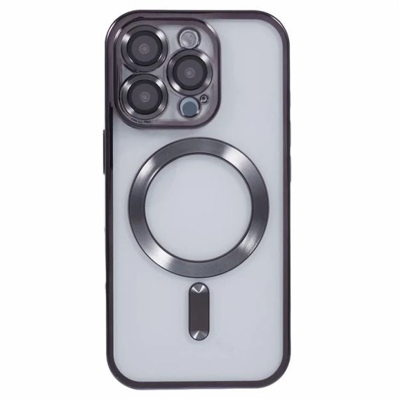 Husa Plating, iPhone 16 Pro Max, cu MagSafe, ElectroEdge,Black