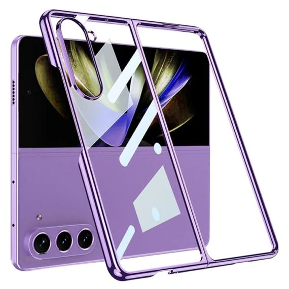 Husa Chrome - Samsung Z Fold6 - Plastic Thin, Crystal,Purple