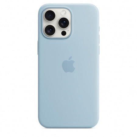 Husa iPhone 15 Pro Apple din Silicon MagSafe, Light Blue