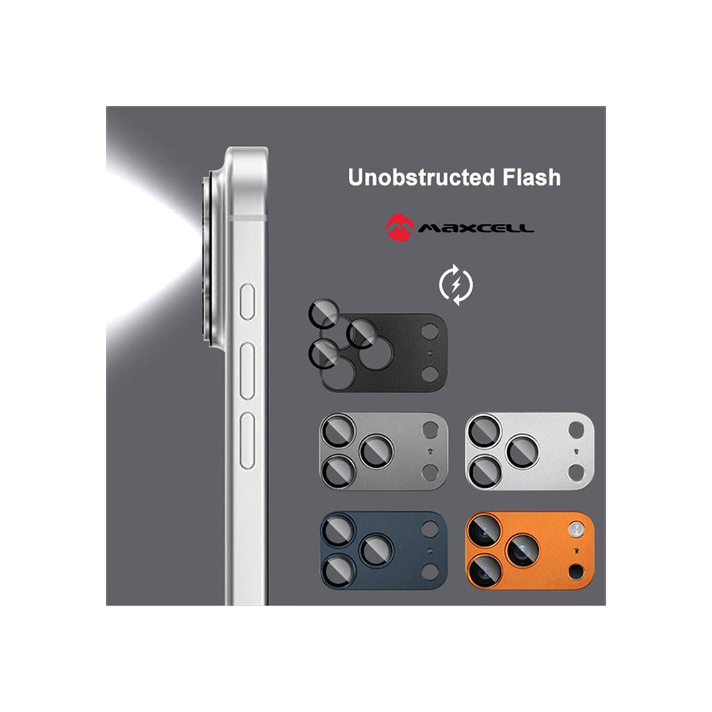 Folie Camere iPhone 17 Pro Max - KIT, FullGlue Cover, Metallic,Silver