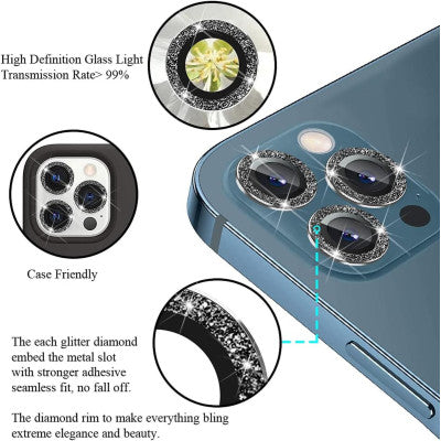 Protectie Camere Cu Diamante Gold pentru 16 Pro Max
