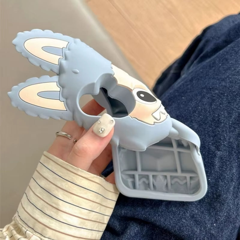 Husă iPhone 13 Pro, Desen 3D Labubu, Silicon Moale, Protecție 100%
