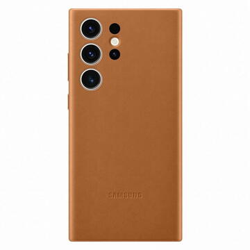 Husa  Samsung Galaxy S24 Ultra, Piele Camel