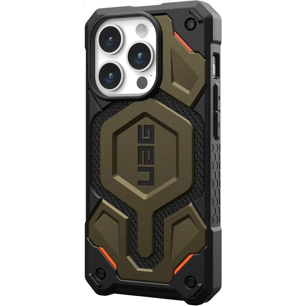 Husa iPhone 15 Pro - UAG Monarch Pro MagSafe Kevlar Element Green