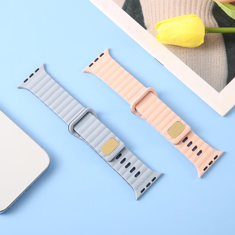 Curea Apple Watch Silicon Gear4 , 2 Culori 42-49mm Midnight