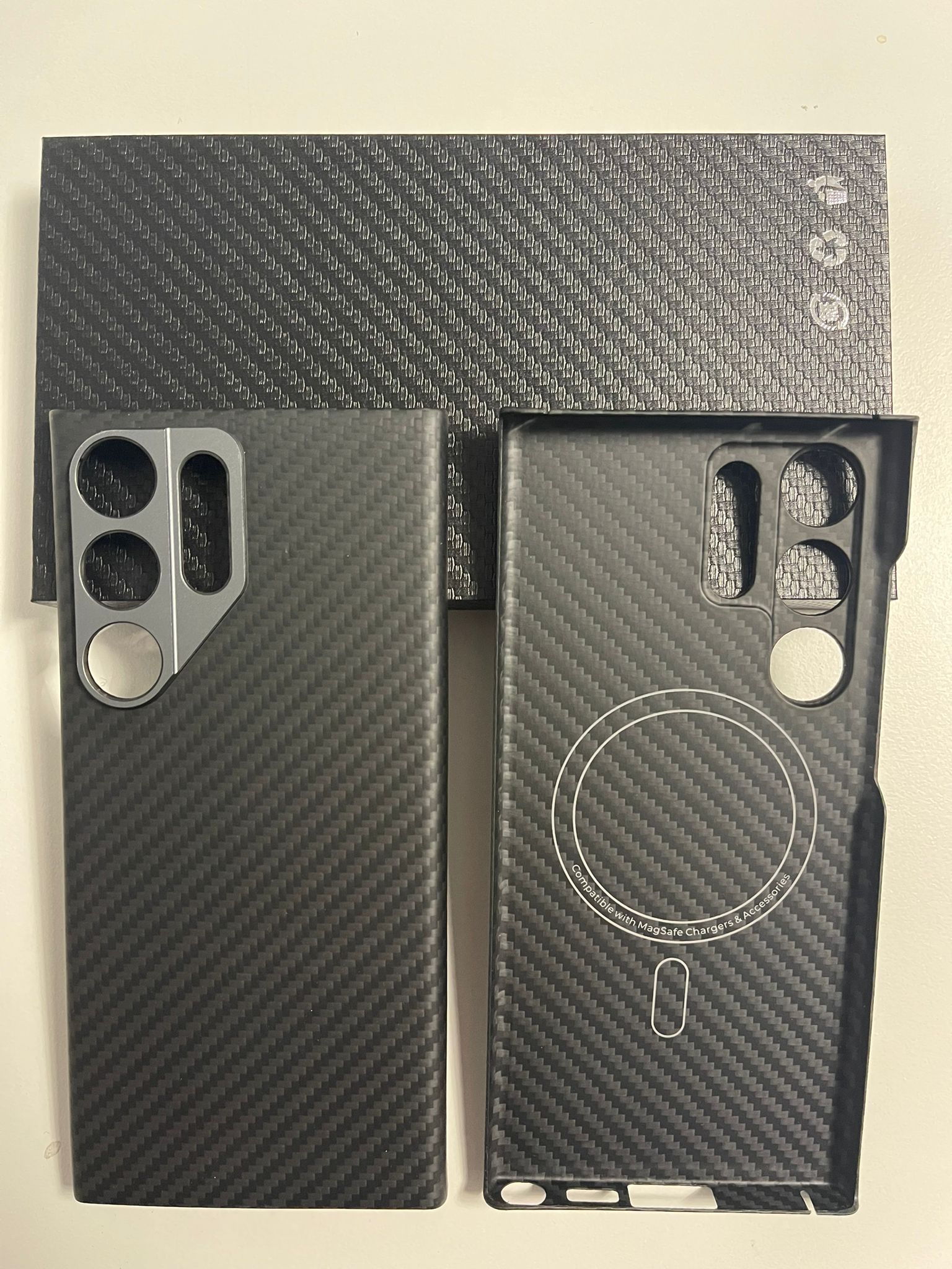 Husă Samsung S23 Ultra Kevlar MagEZ 3 – 600D Black, MagSafe