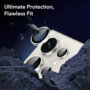 Folie protectie camere Samsung S24, Lens Frame,Argintiu