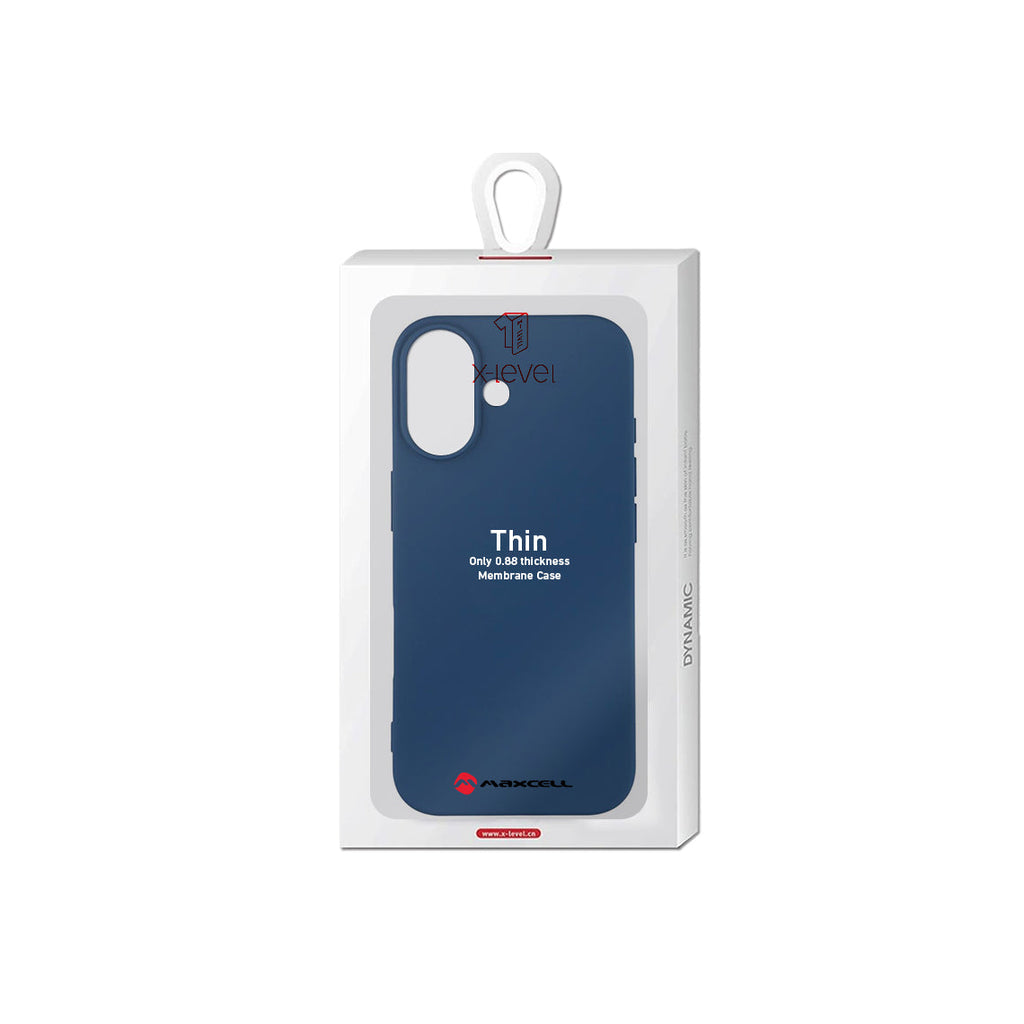 Husă X-Level pentru iPhone 17 Air – Thin Series, SoftTouch, Navy Blue