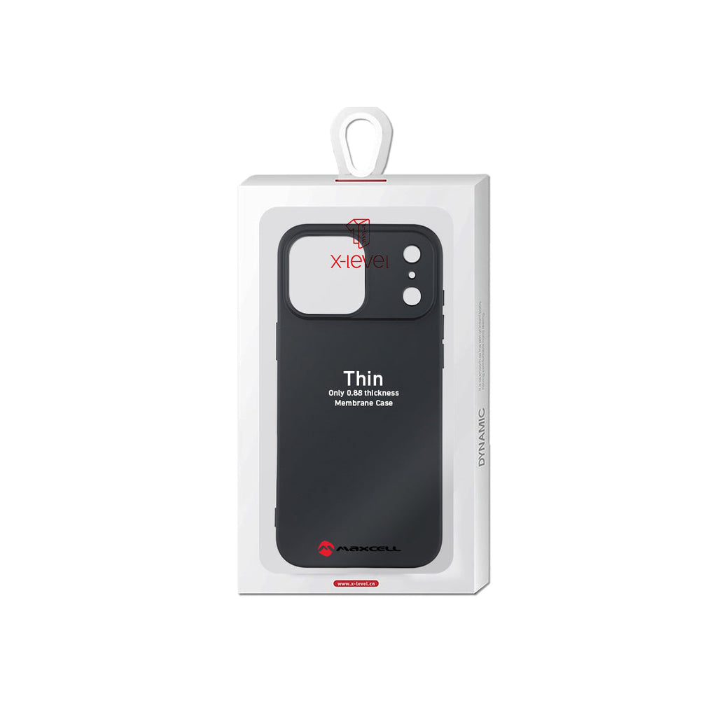 Husa X-Level » iPhone 17 Pro Max, Thin Series, SoftTouch, BLACK