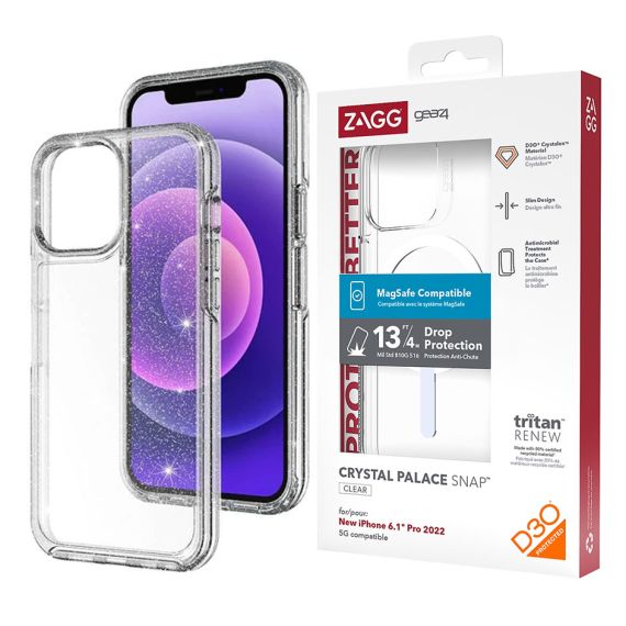 Husa Gear 4 - iPhone 16 Pro Max  ShockProof, Clear Glitter