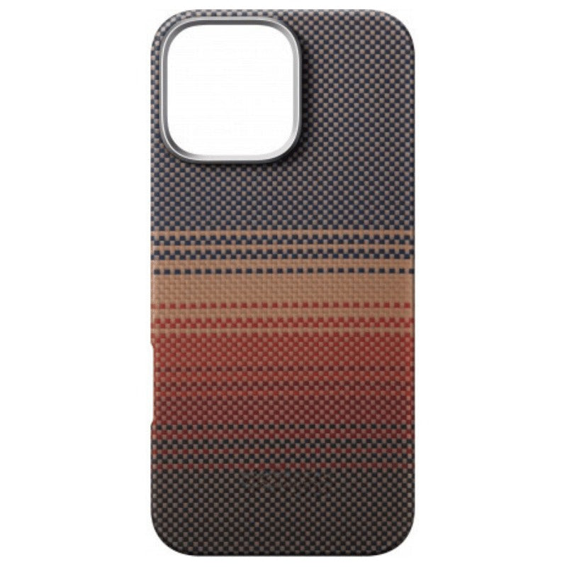 Husă iPhone 16 Pro Max Aramidă MagSafe – UltraSubțire, Model Kevlar,Sunset