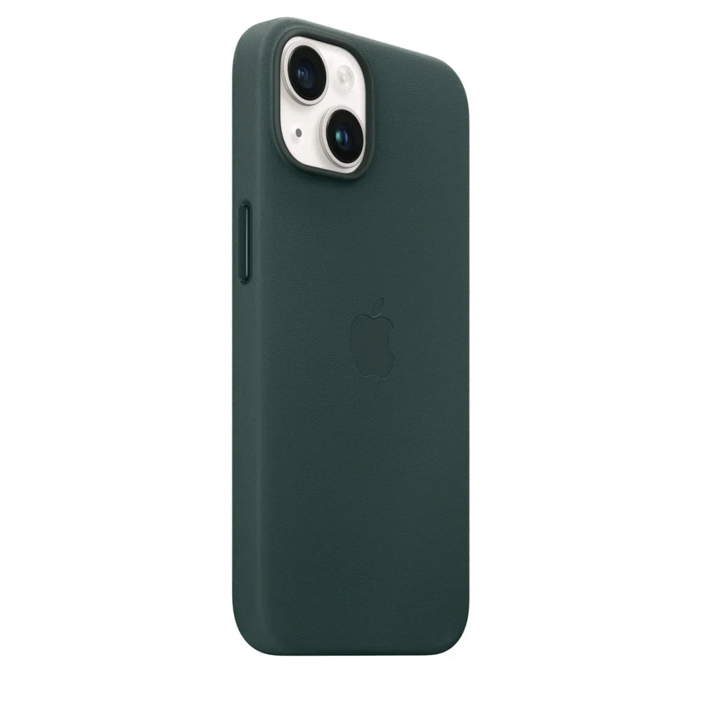 Husa de protectie Apple cu MagSafe pentru iPhone 12 Mini , Piele - Culoare Forest Green - mag-genius-accesorii