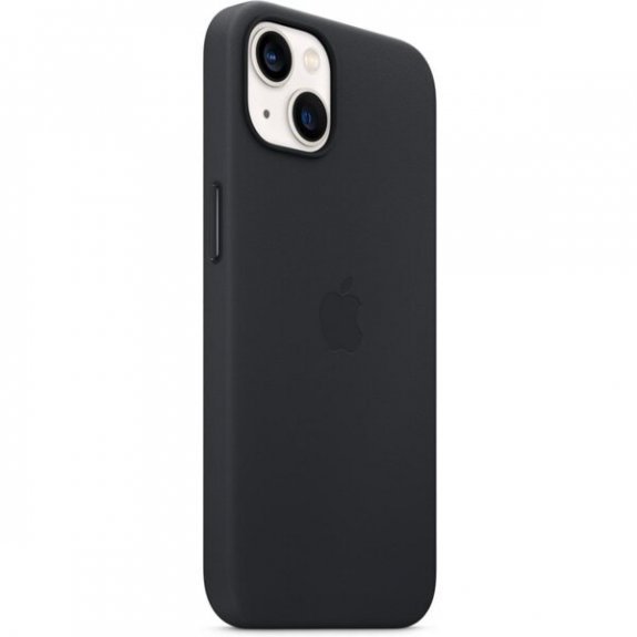 Husa de protectie Apple cu MagSafe pentru iPhone 13 Mini , Piele - Culoare Midnight - mag-genius-accesorii