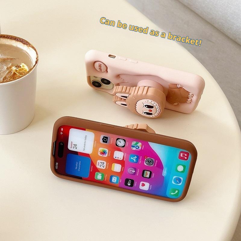 Husă Kawaii Labubu pentru iPhone 13 Pro Max ,Brown