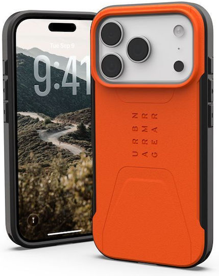 Husa iPhone 17 Pro Max UAG Civilian cu MagSafe, Orange