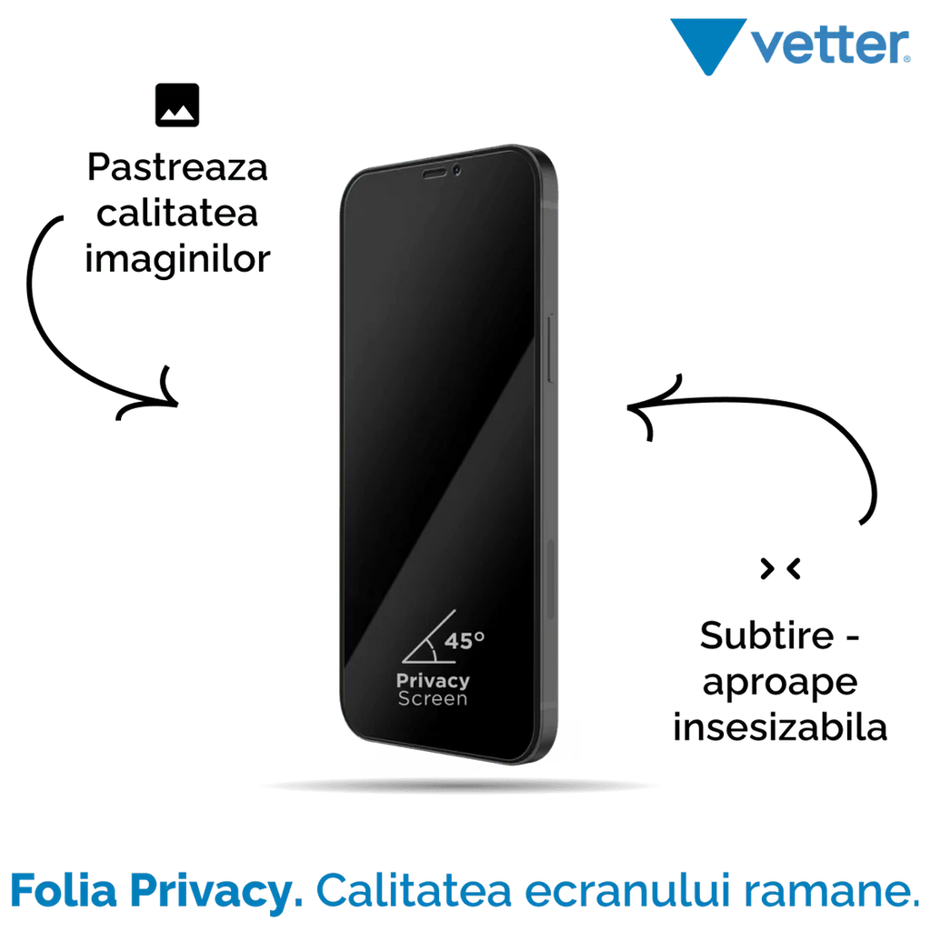 FOLIE IPHONE 13 MINI 3D PRIVACY SERIES - mag-genius-accesorii