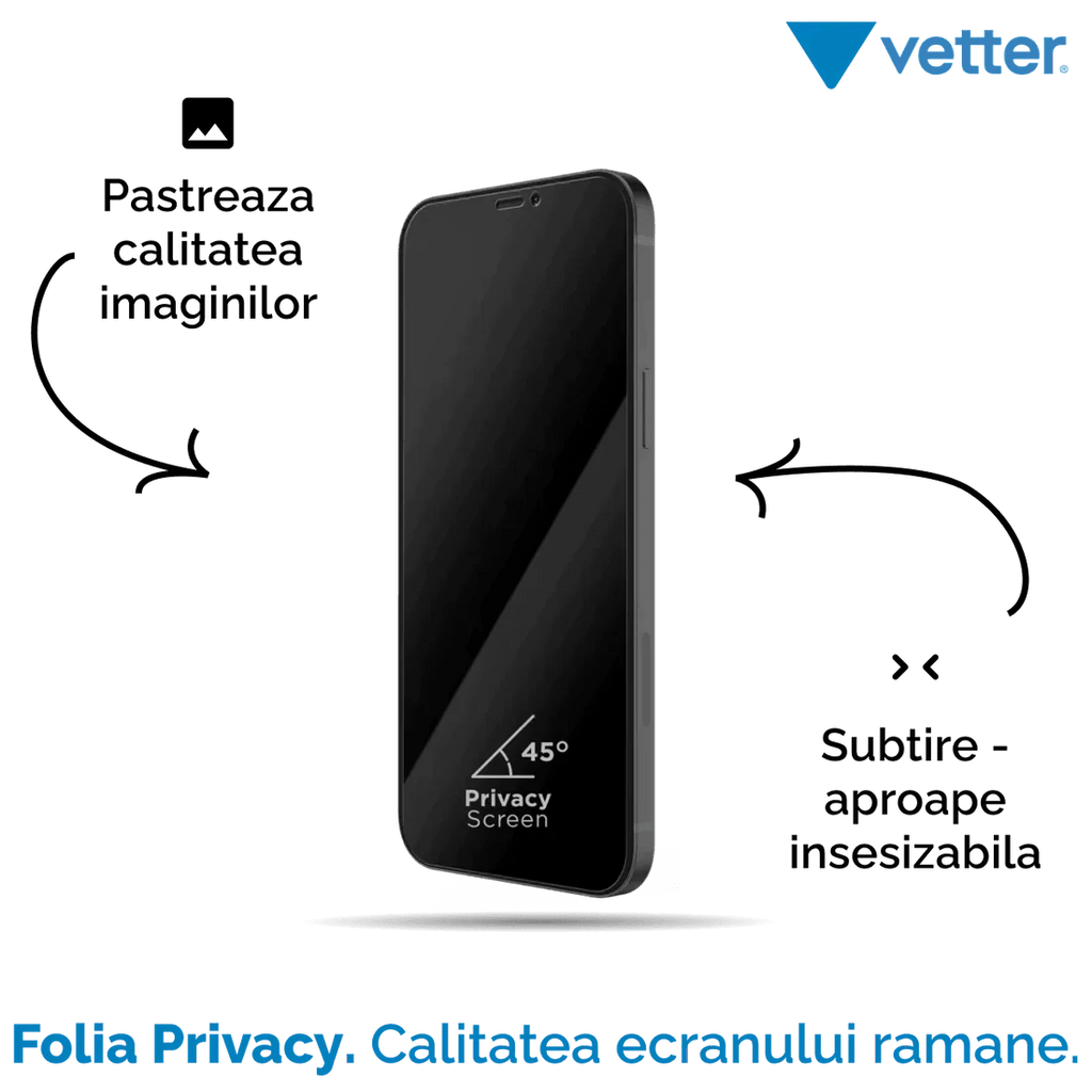 FOLIE IPHONE 13 MINI 3D PRIVACY SERIES - mag-genius-accesorii