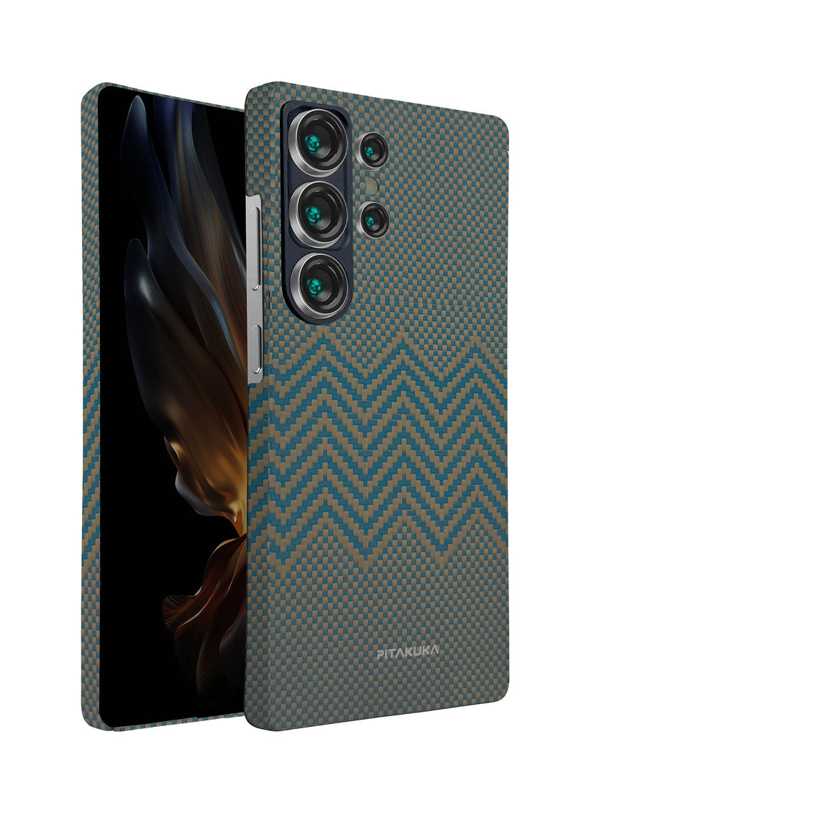 Husa Samsung S25 ,Kevlar MagEZ 5  Twill GOLD 600D - Aramidă cu MagSafe